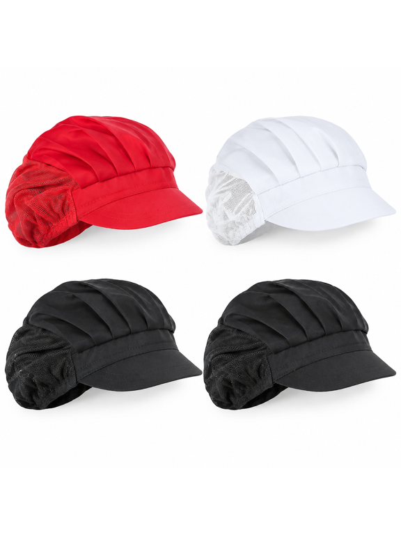 Chef Hat Kitchen Cooking Cap Adjustable Food Service Hair Nets