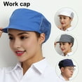 thumbnail image 1 of Chef Hat Kitchen Cooking Chef Cap Adjustable Food Service Hair Nets Reusable Washable Mesh Bouffant Beanie, 1 of 8