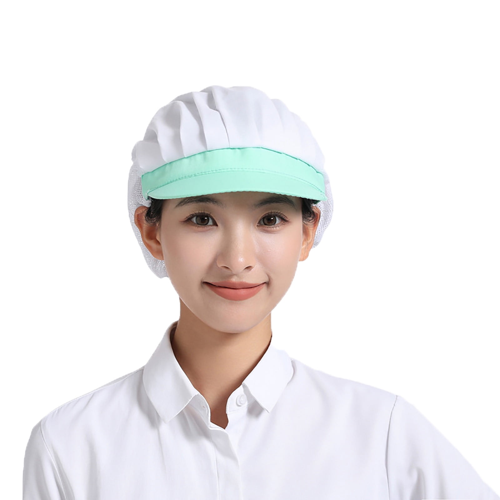 Chef Hat Kitchen Cooking Chef Cap Food Service Hair Nets C-Green ...