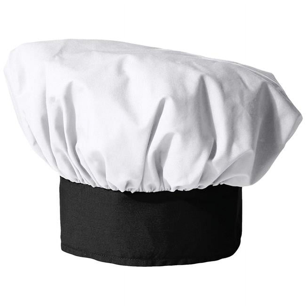 Chef Hat Poplin in White/Black 