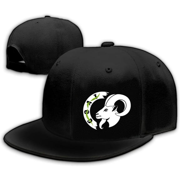 Chef Hat for Men Snapback Hats Funny Flat Bill Hat for Boy Women Adjustable Snap Pack Baseball Cap Black