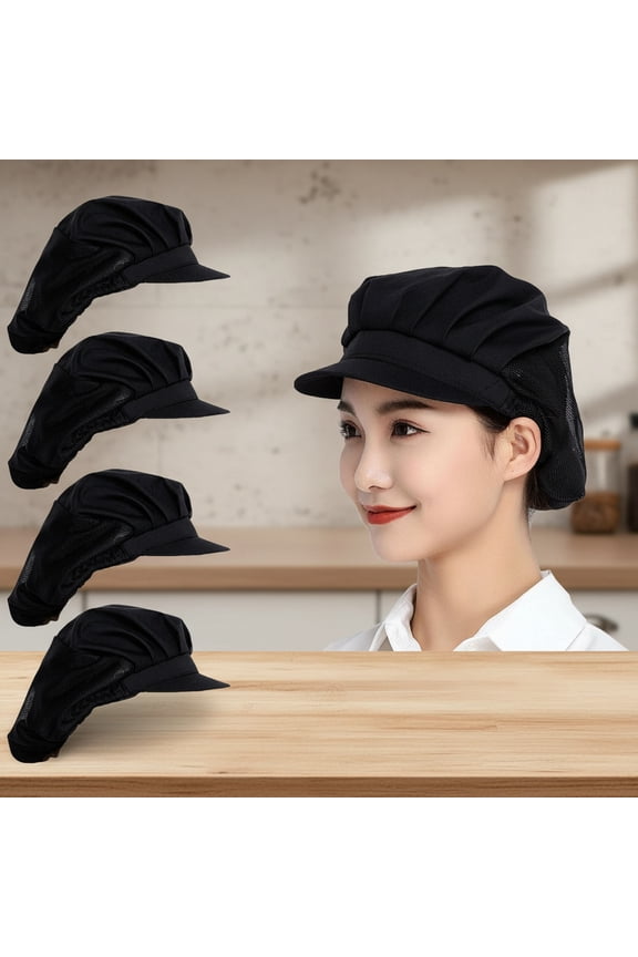Chef Hats - Kitchen Baker Cooking Hair Nets Food Service Caps