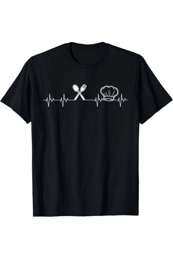 Chef Heartbeat Culinary Chef Gift Cooking Lover Gift Unisex T-Shirt
