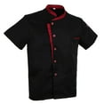 thumbnail image 1 of Chef Jacket Coat Short Sleeves Shirt Food Service Kitchen Uniform for Men Women, 1 of 7