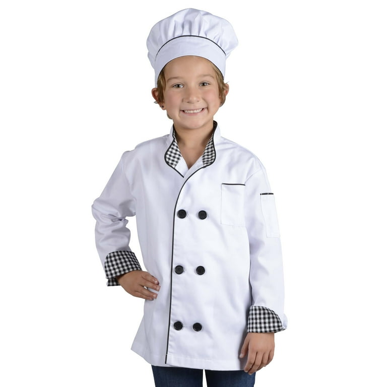 Chef Jacket Hat, One Size Fits Most, Ages 4-8 Years