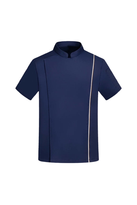 Chef Jacket for Men Culinary Wear with Long Sleeves and Elegant Contrasting Button Design for Hospitality and Kitchen Environments