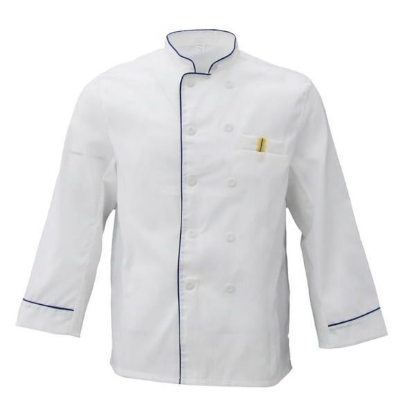 Chef Jacket restaurant house kitchen counter Washable Cook Uniforms Long Sleeve Unisex XXL