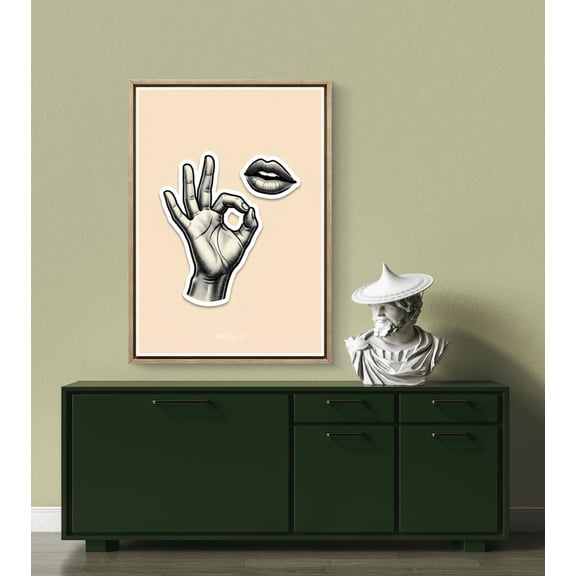 Chef Kiss Poster Retro Kitchen Wall Art Funny Food Decor, Unframed Paper Poster 8x10in