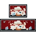 thumbnail image 1 of Chef Kitchen Rug Set,Rustic Fat Chef Rugs for Kitchen Retro Runner Rugs with Rubber Backing,Throw Rugs Washable for Kitchen Sink,Laundry Room,Standing Desk,Vintage,Red Kitchen Rugs, 1 of 6