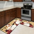 thumbnail image 1 of Chef Kitchen Rugs and Mats Non-Skid Washable for Floor, Red Fat Chef Kitchen Decor and Accessories Kitchen Mat Set of 2, 17"x30"+17"x47", 1 of 6