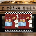 thumbnail image 1 of Chef Kitchen Towels Set of 2, Cartoon Red Food Cooking Black White Buffalo Check Absorbent Dish Towels for Kitchen, Microfiber Hand Towel, Quick Drying Tea Towel for Cleaning Decorative Dishcloths, 1 of 7
