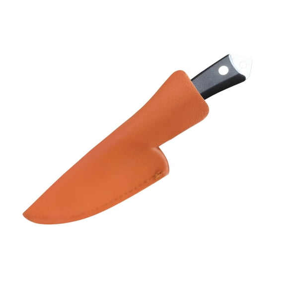 Chef Knife 4 Inch, High Carbon Steel Forged Blade, Small Kitchen Knife with Sheath for Camping Backpacking Grill