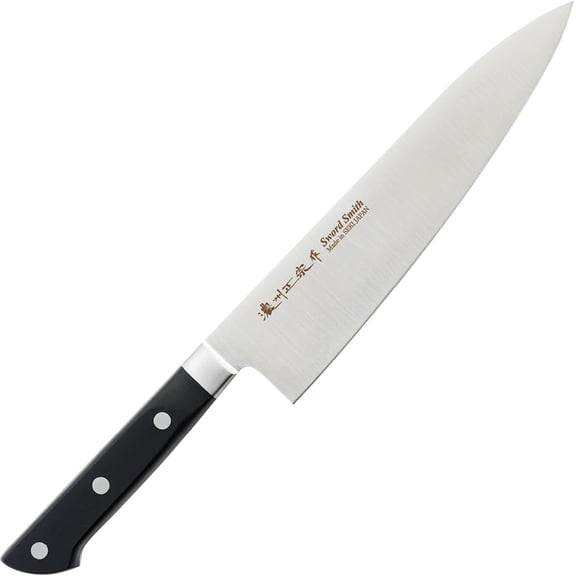 Chef Knife 8.2 Inch Japanese Stainless Steel Kitchen Knife with Black Handle HOUCHO