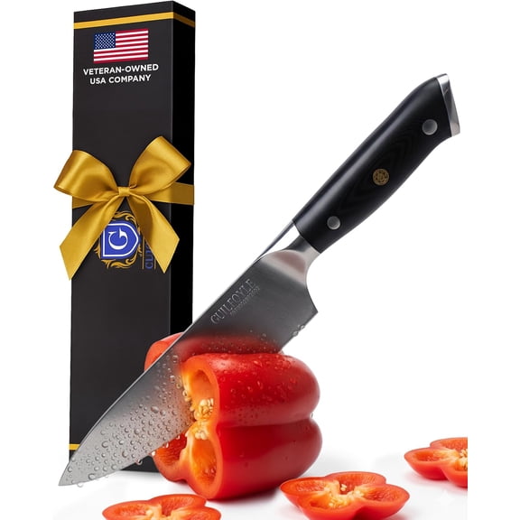Chef Knife 8 Inch  Stainless Steel Kitchen Knife with Ergonomic Handle & Full Tang  Cooking Gifts for Home Chefs  Gift Box Included