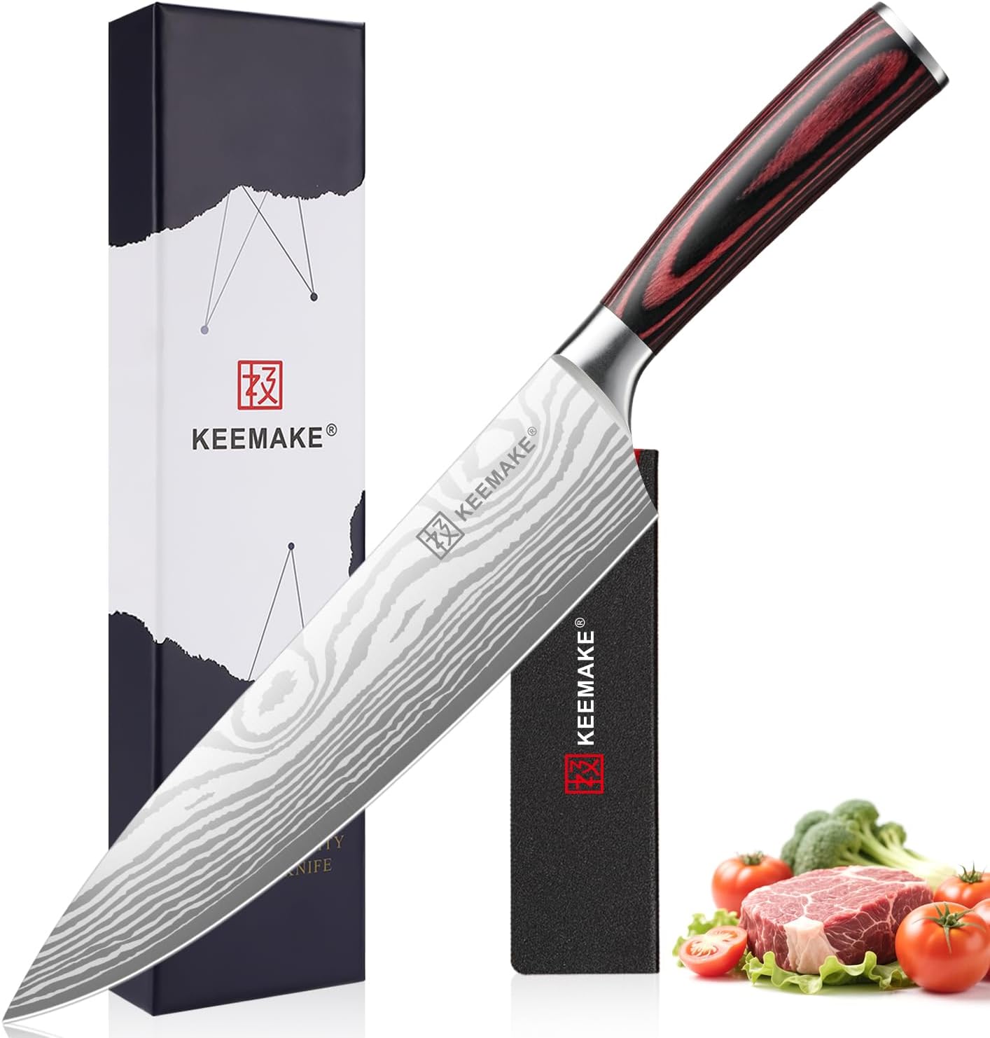 Ultrasharp Kitchen Chef Knife 8 Inch - Ultra Sharp Kitchen 1.4116 High Carbon Stainless ...