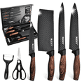 thumbnail image 1 of Chef Knife Set, DFITO 6Pcs Stainless Steel Kitchen Knife Set, Non-Stick Coating, Ultra Sharp, Dishwasher Safe, 1 of 9