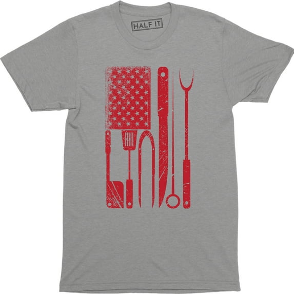 Chef Knife Set Tie Dye American Flag Kitchen Tools - Men's T-Shirt