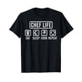 thumbnail image 1 of Chef Life Eat Sleep Cook Repeat T-Shirt, 1 of 5