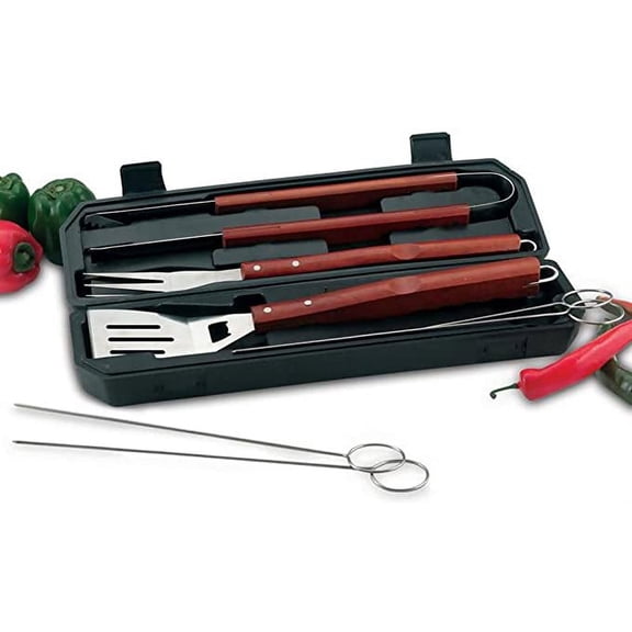 Chef-Master KTBQ7 8 Piece Barbeque Set in Carrying Case
