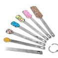 Chef Measuring Spoons Set 7 Pieces Heavy Duty Stainless Steel Narrow