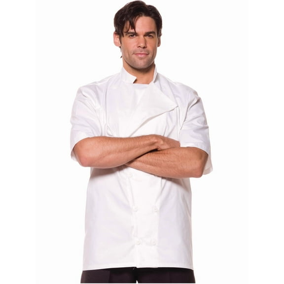 Men's White Gourmet Chef Costume Shirt X-Large 48