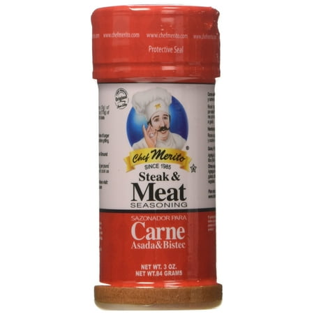 Chef Merito Carne Asada Seasoning, 3 Ounce (Pack of 18)