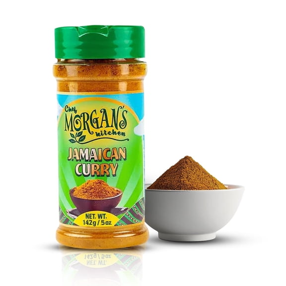 Chef Morgan’s Kitchen Jamaican Curry Powder 5oz – All-Natural, No MSG, Aromatic Caribbean Spice Blend with Turmeric, Pepper & Cumin – Vegan, Keto, Paleo-Friendly