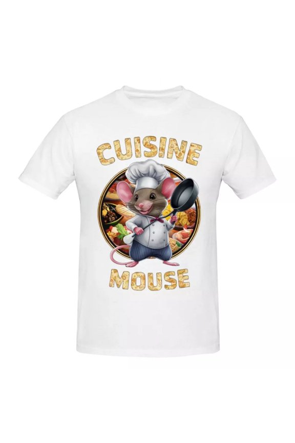 Chef Mouse Gourmet Men Graphic Design Everyday T-Shirt