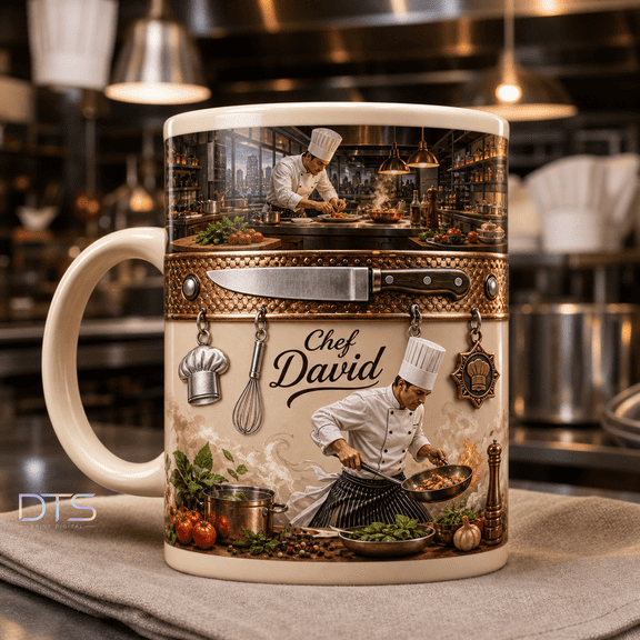 Chef Mug Gift for Cooks, Kitchen Coffee Mug for Chef Appreciation and Birthday