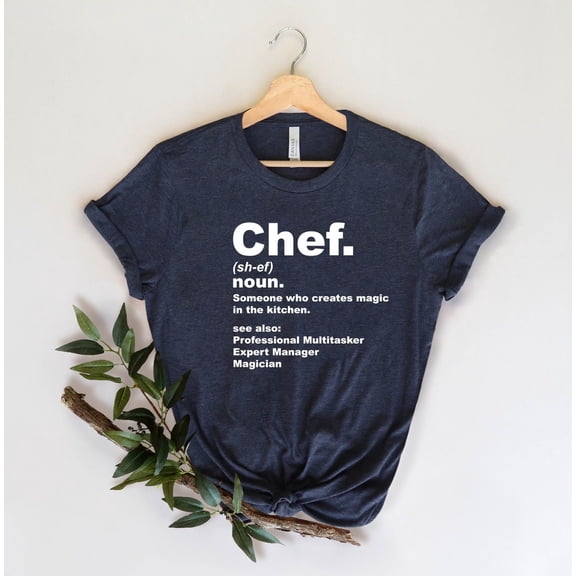 Chef Noun T-Shirt, Culinary Definition Tee, Food Lover Shirt, Cooking Graphic Top, Culinary Student or Professional Chef Tee Tshirt All Size S-5XL