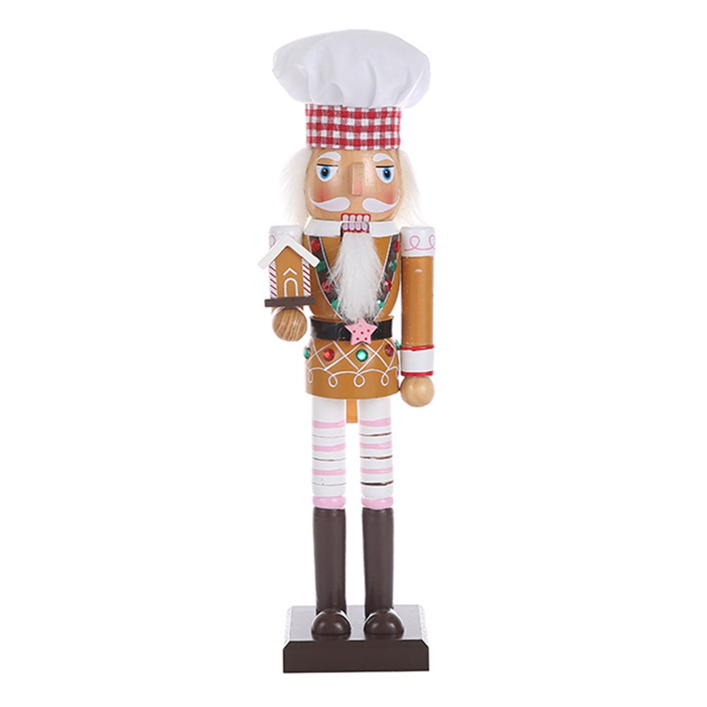 Chef Nutcracker Decor Christmas Nutcracker Figure Wooden Nutcracker