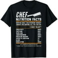 thumbnail image 1 of Chef Nutrition Facts Funny Cook Men Women Vintage Cooking T-Shirt, 1 of 3