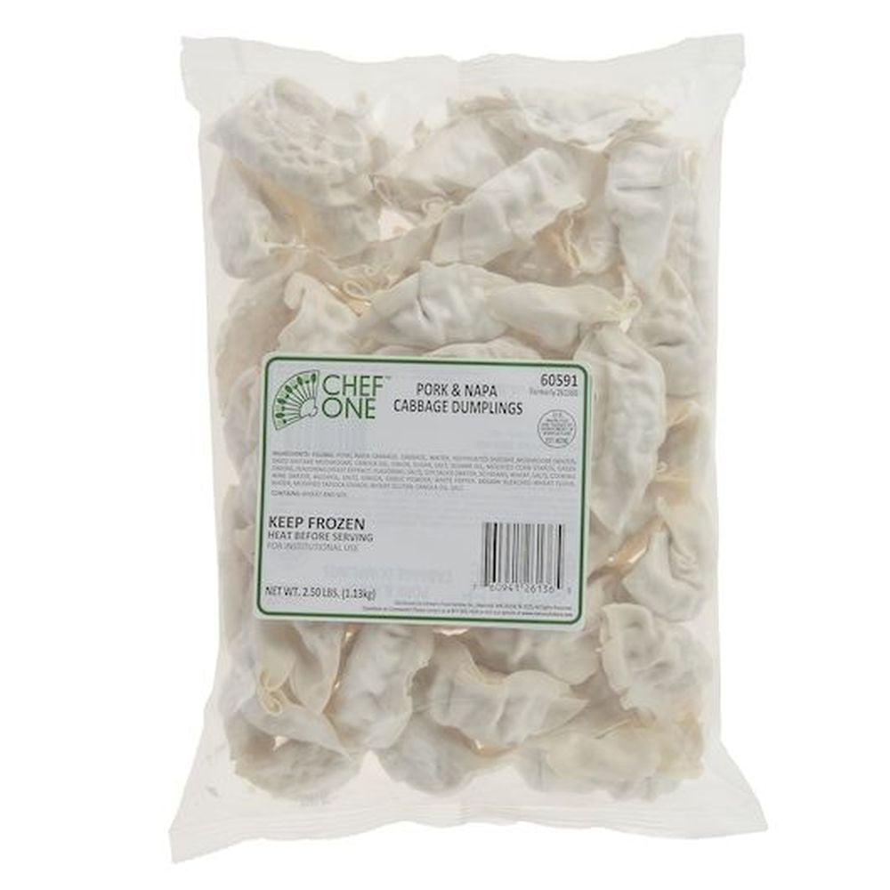 Chef One 0.8 Ounce Pork and Napa Cabbage Dumpling, 40 Ounce -- 3 per case.
