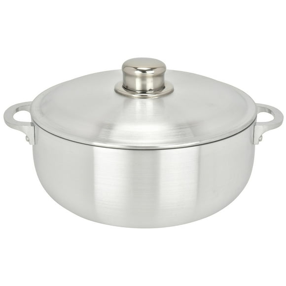 Chef PRO 5.1QT Commercial Grade Aluminum Caldero Stock Pot, Heavy-Duty, Durable, and Heat-Conductive for Large-Scale Cooking