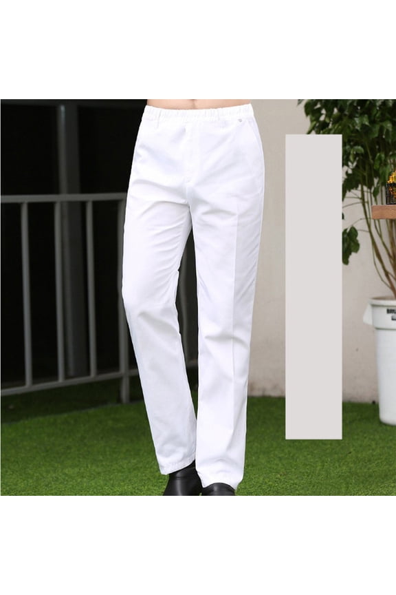 Chef Pants Cooking Pants Restaurant Kitchen Food Service Work Uniform Pants with Pockets