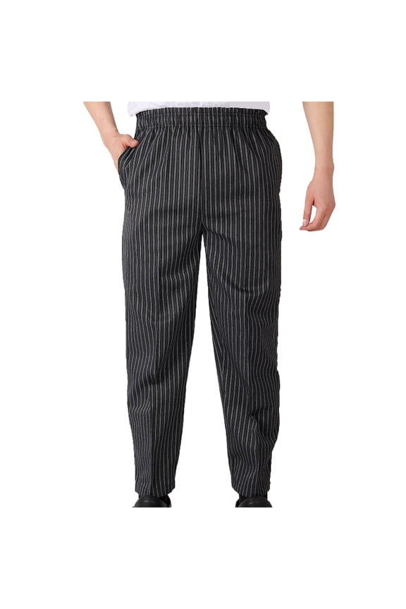Chef Pants Cooking Pants Restaurant Kitchen Food Service Work Uniform Pants with Pockets