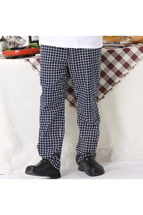 Chef Pants Elastic Waist Loose Men's Pants