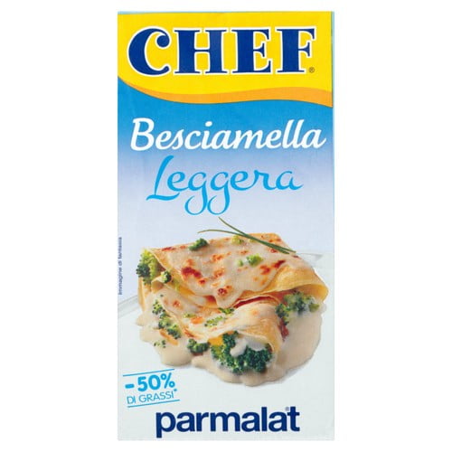 Chef Parmalat Light Bechamel Sauce 500ml, British Import (Pack of 2)