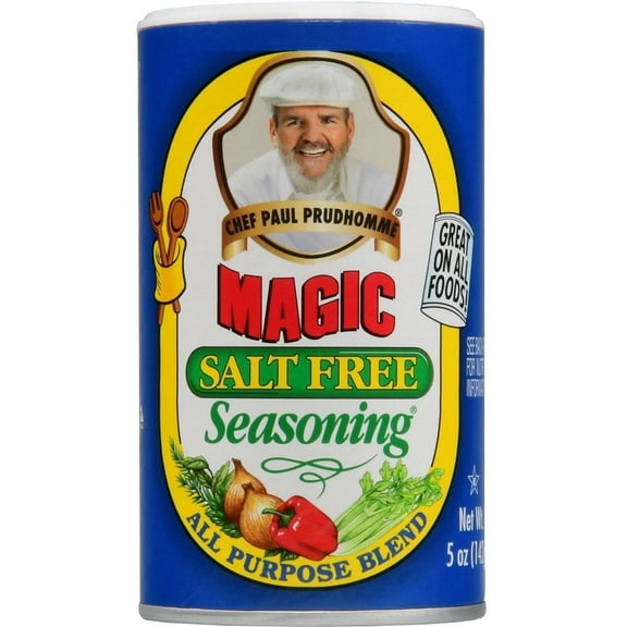 Chef Paul Prudhomme's Magic Seasoning Blends ~ Magic Salt Free Seasoning, 5-Ounce Canister