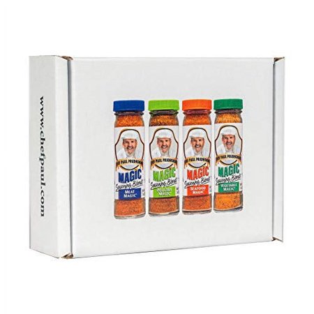 Chef Paul Prudhomme's Magic Seasoning Blends ~ Magic 4-Pack, Qty. 4 2-Ounce Bottles