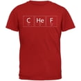 thumbnail image 1 of Chef Periodic Table Red Adult T-Shirt, 1 of 1