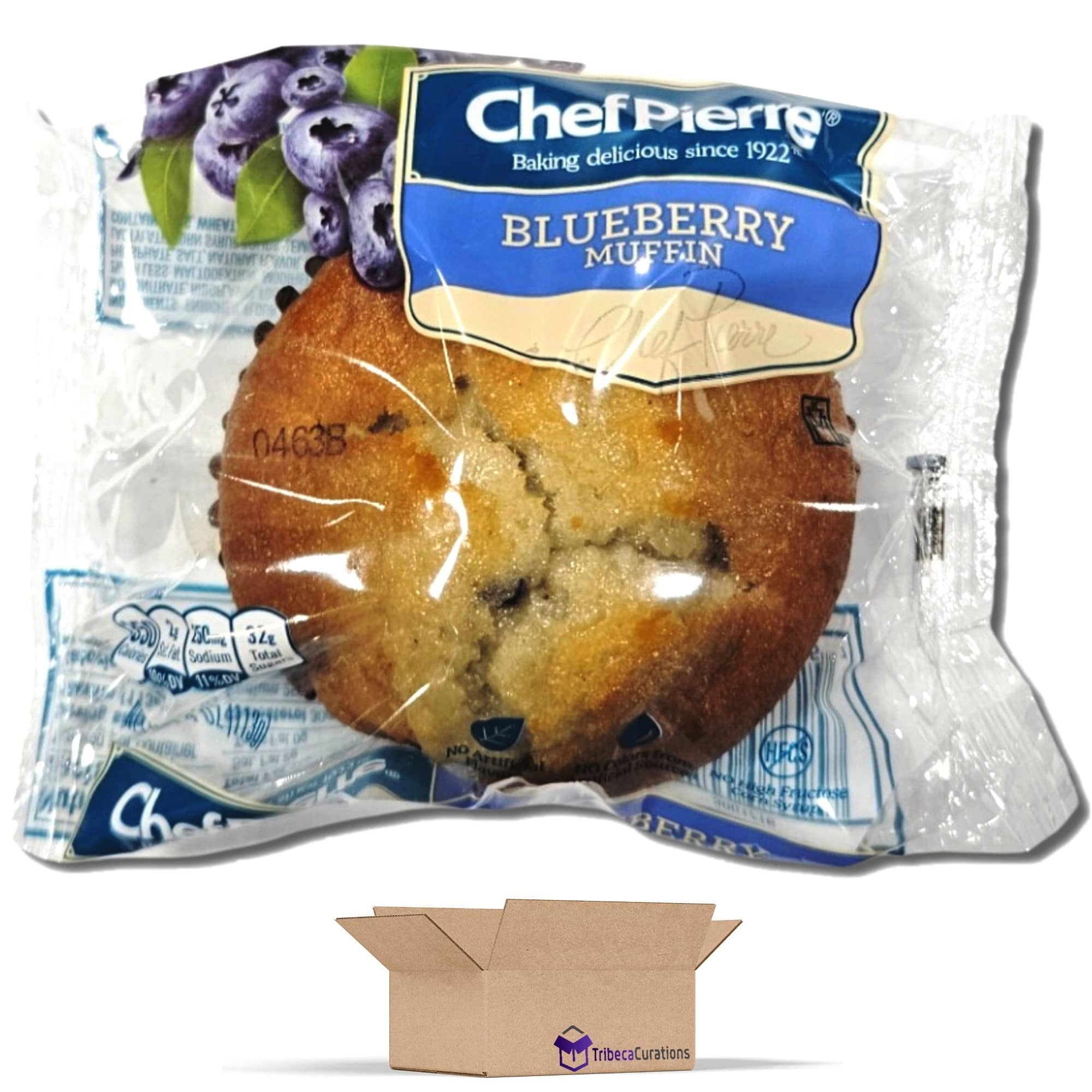 Chef Piere Blueberry Muffins Individually Wrapped Value Pack Bundle 4