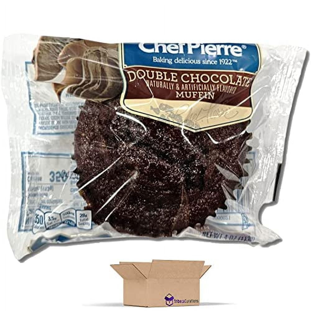 Chef Piere Double Chocolate Muffins Individually Wrapped Value Pack