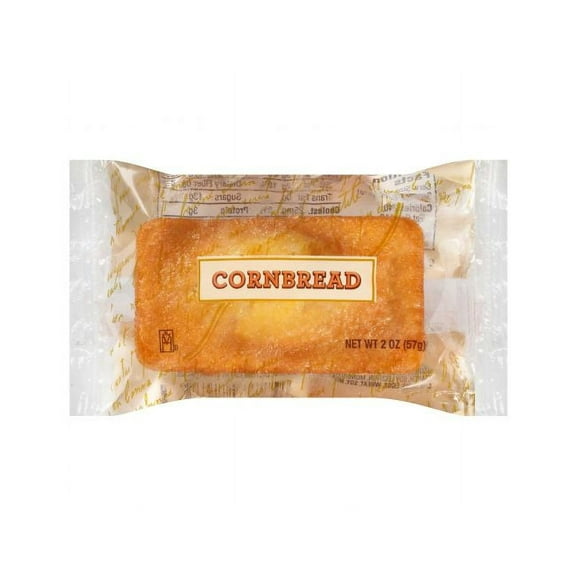 Chef Pierre Individually Wrapped Mini Cornbread Loaf, 2 Ounce - 48 Per case.