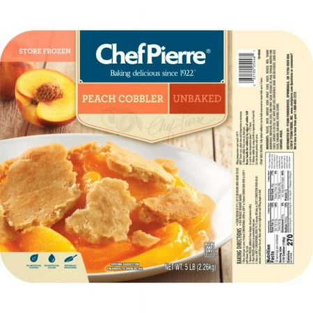 Chef Pierre Peach Country Fruit Cobbler 80oz (PACK OF 4)