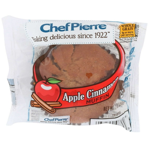Chef Pierre Whole Grain Apple Cinnamon Muffin, 2 Ounce -- 48 per case.