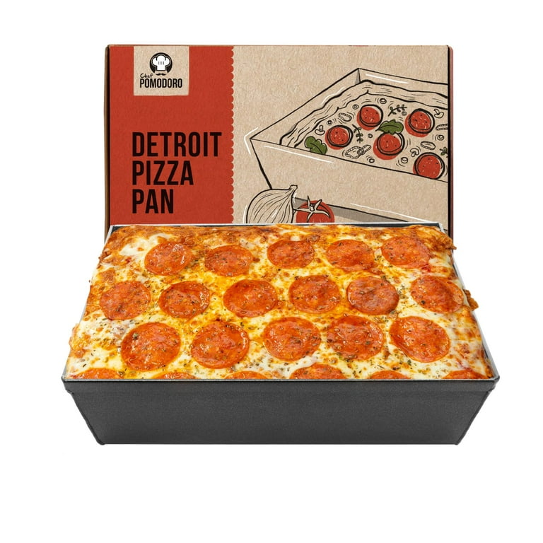 Chef Pomodoro Detroit Style Pizza Pan, 10 x 8-inch, Hard Anodized