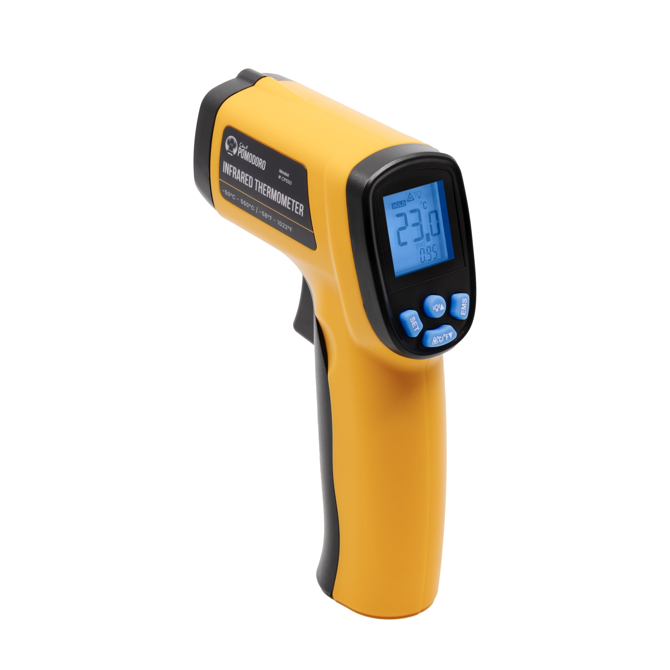 KIZEN Infrared Thermometer Gun (LaserPro LP300) - Handheld Heat Temperature  Gun for Cooking, Pizza Oven, Grill & Engine - Laser Surface Temp Reader