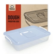 Chef Pomodoro Pizza Dough Proofing Box, 14 x 11 in Plastic Pizza Dough Container Blue