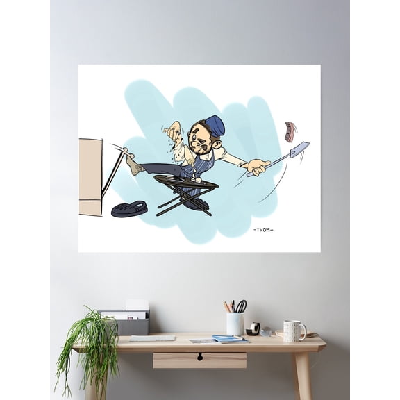 Chef Poster Wall Art, Modern Wall Decor For Living Room Bedroom, 12x18 UNFRAMED